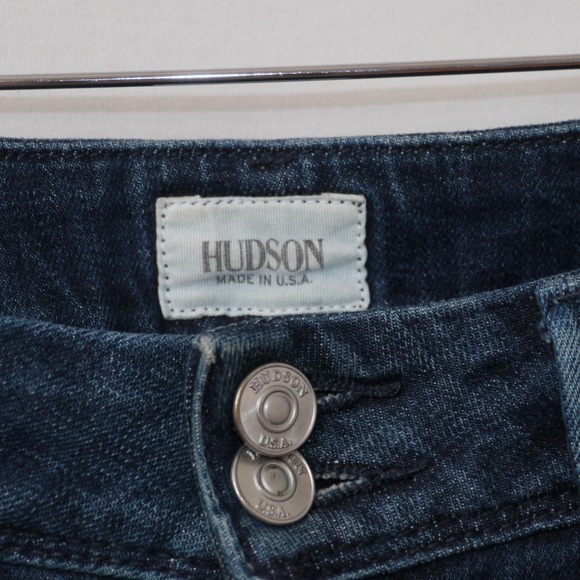 Hudson Crop Beth Baby Boot Dark Wash Size 26 - Picture 4 of 12